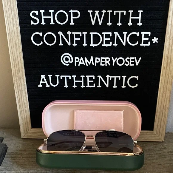 Kate Spade 60MM Maisie Aviator Polarized Sunglasses display picture 3